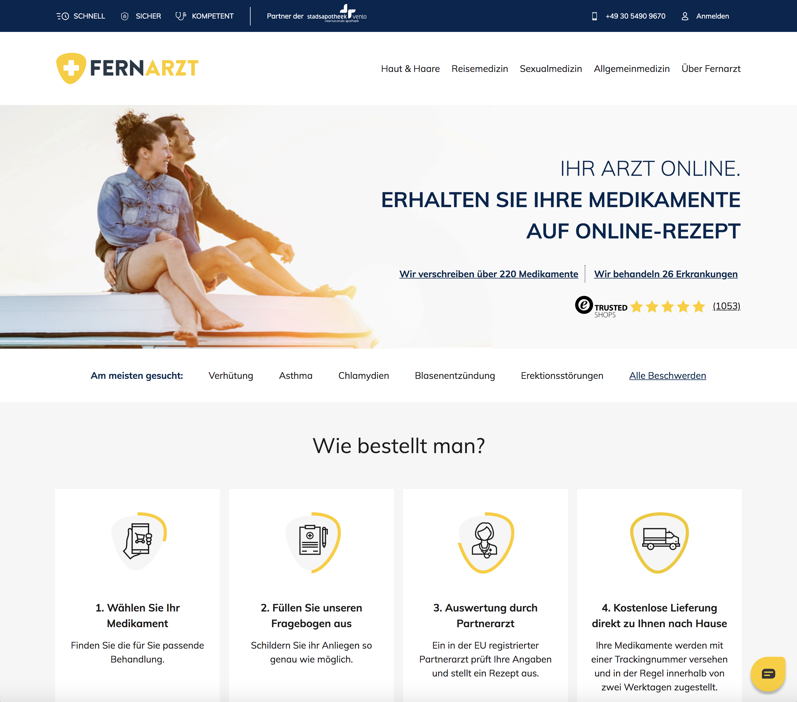 Fernarzt E-Commerce System, A-DIGITAL one