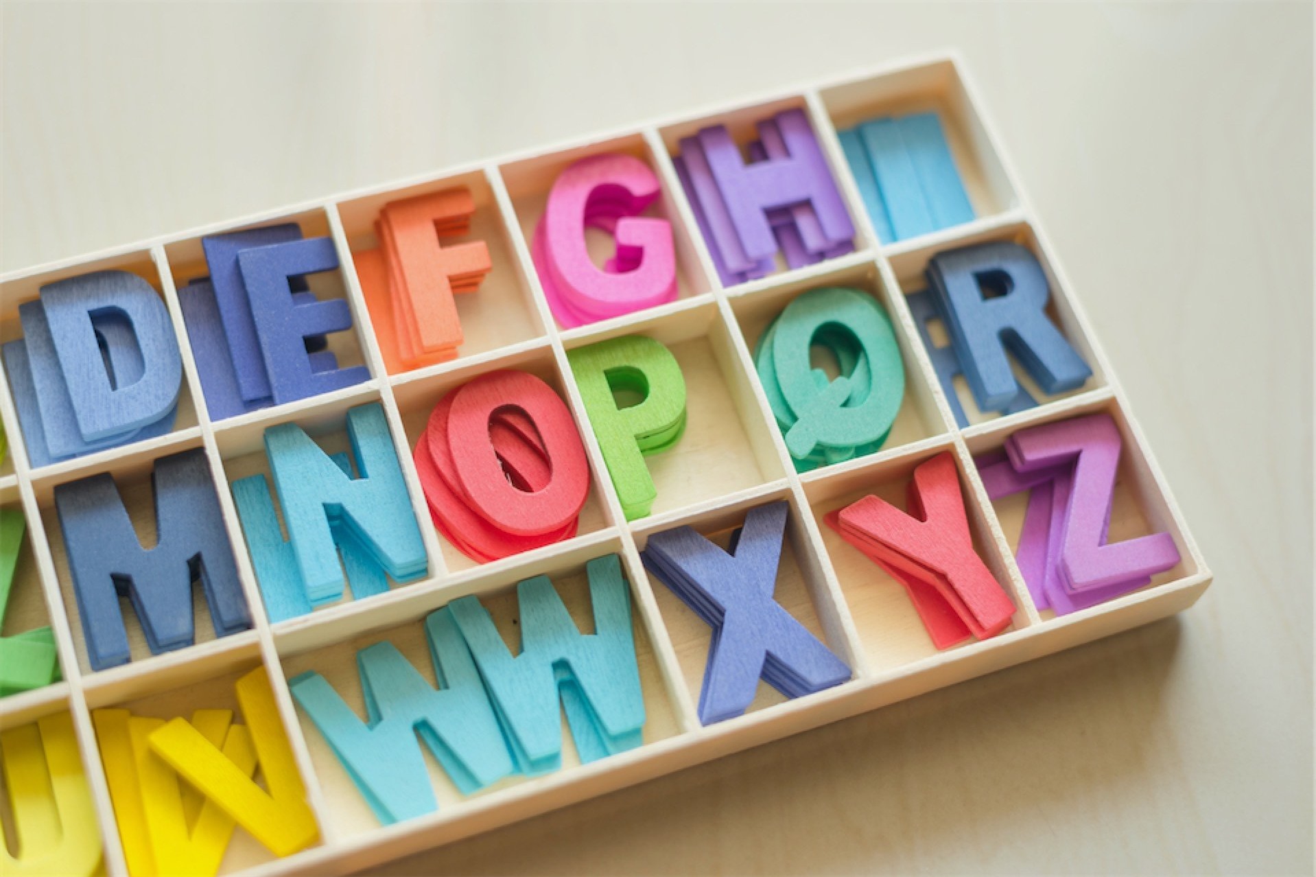colorful Wooden Alphabet