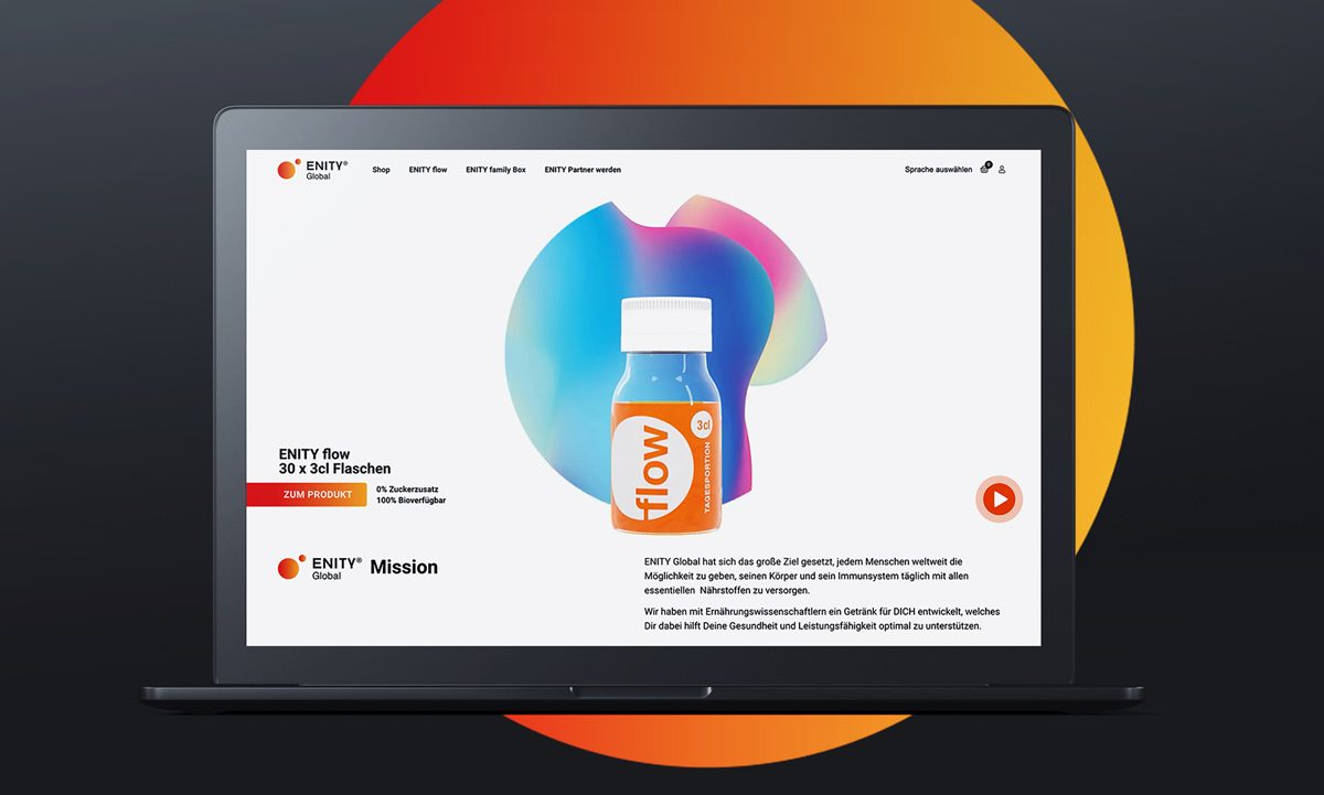 Brand und Product Design, Online-Shop- und Marken-Launch für ENITY Global 1