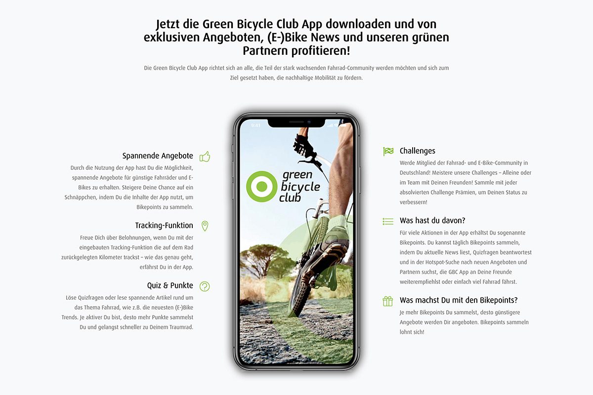 green bicycle club App